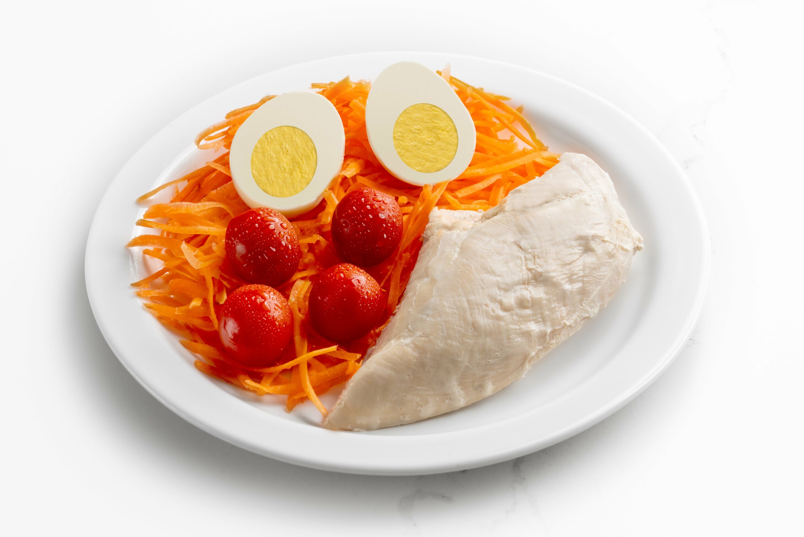 Pechuga de pollo con ensalada primavera