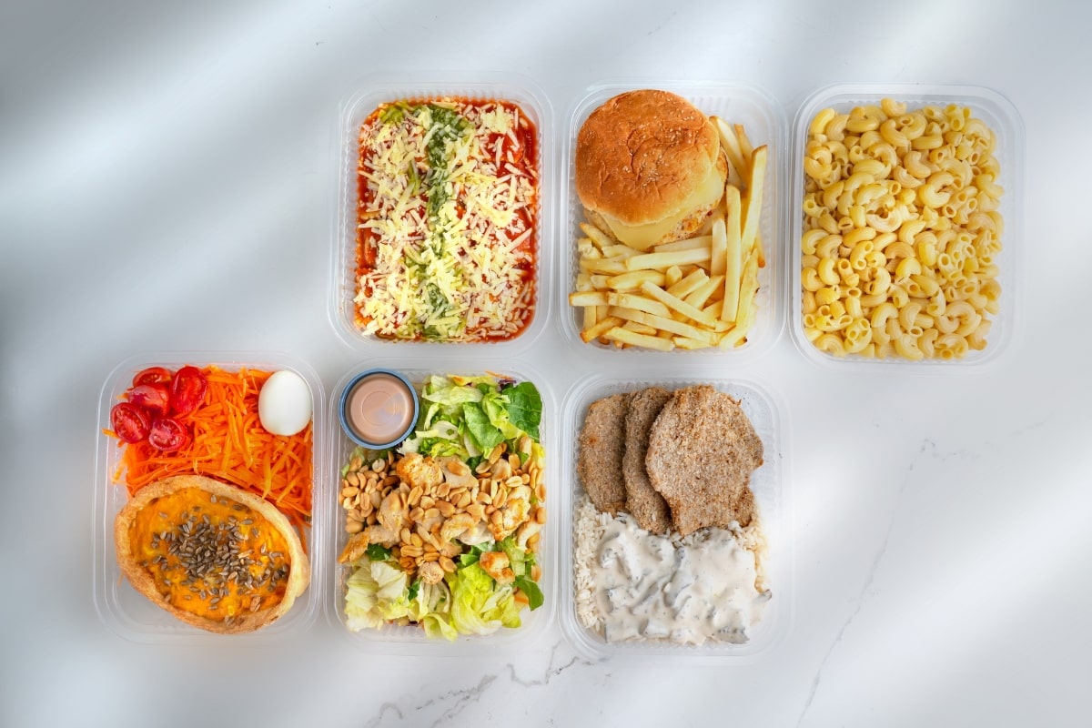 Variedad de viandas corporativas de Social Lunch