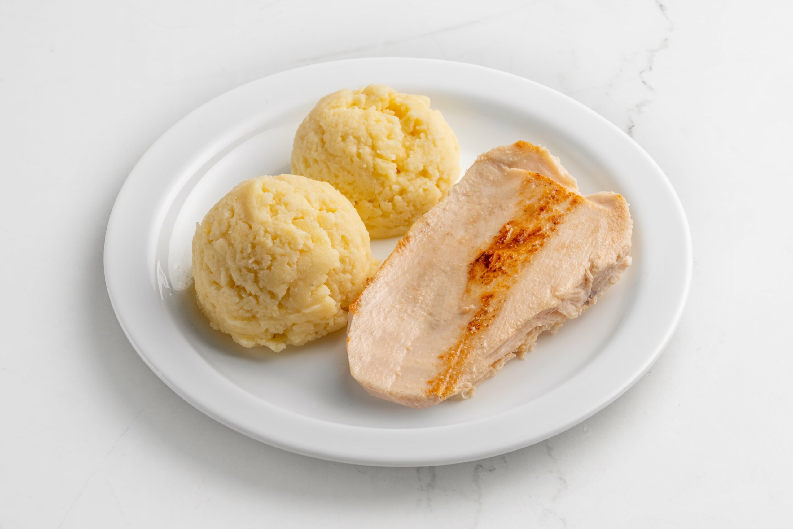 Pechuga de pollo con perú de papa