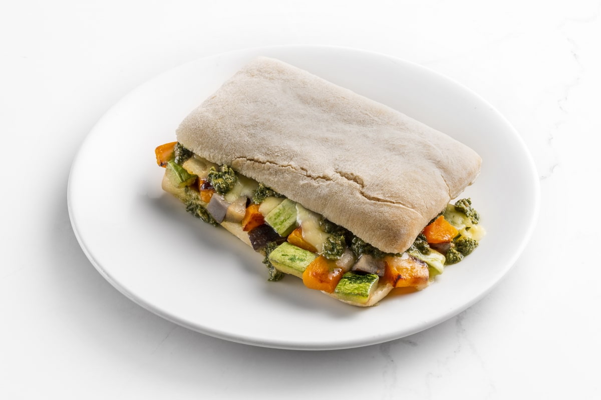 SANDWICH VEGETALES ASADOS